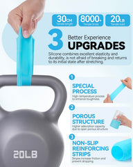 Skyconser blue silicone sleeve compact and travel-friendly