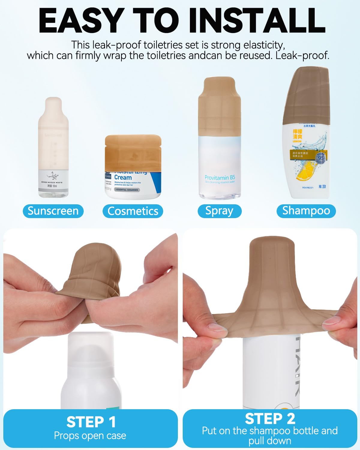 Skyconser silicone sleeve set ideal for cruise and air travel.