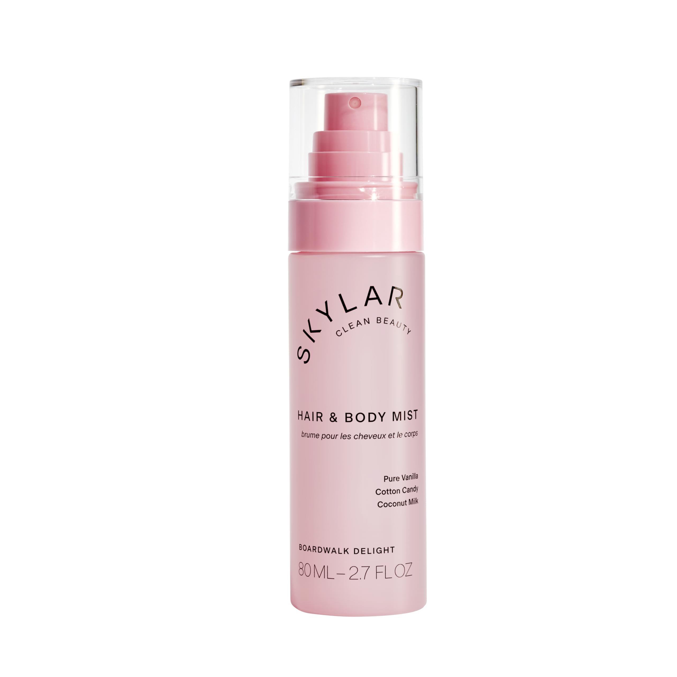 Skylar Boardwalk Delight bottle close-up with clean fragrance notes