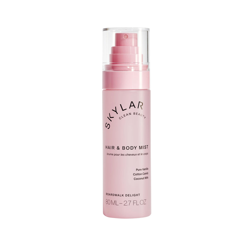 Skylar Boardwalk Delight bottle close-up with clean fragrance notes