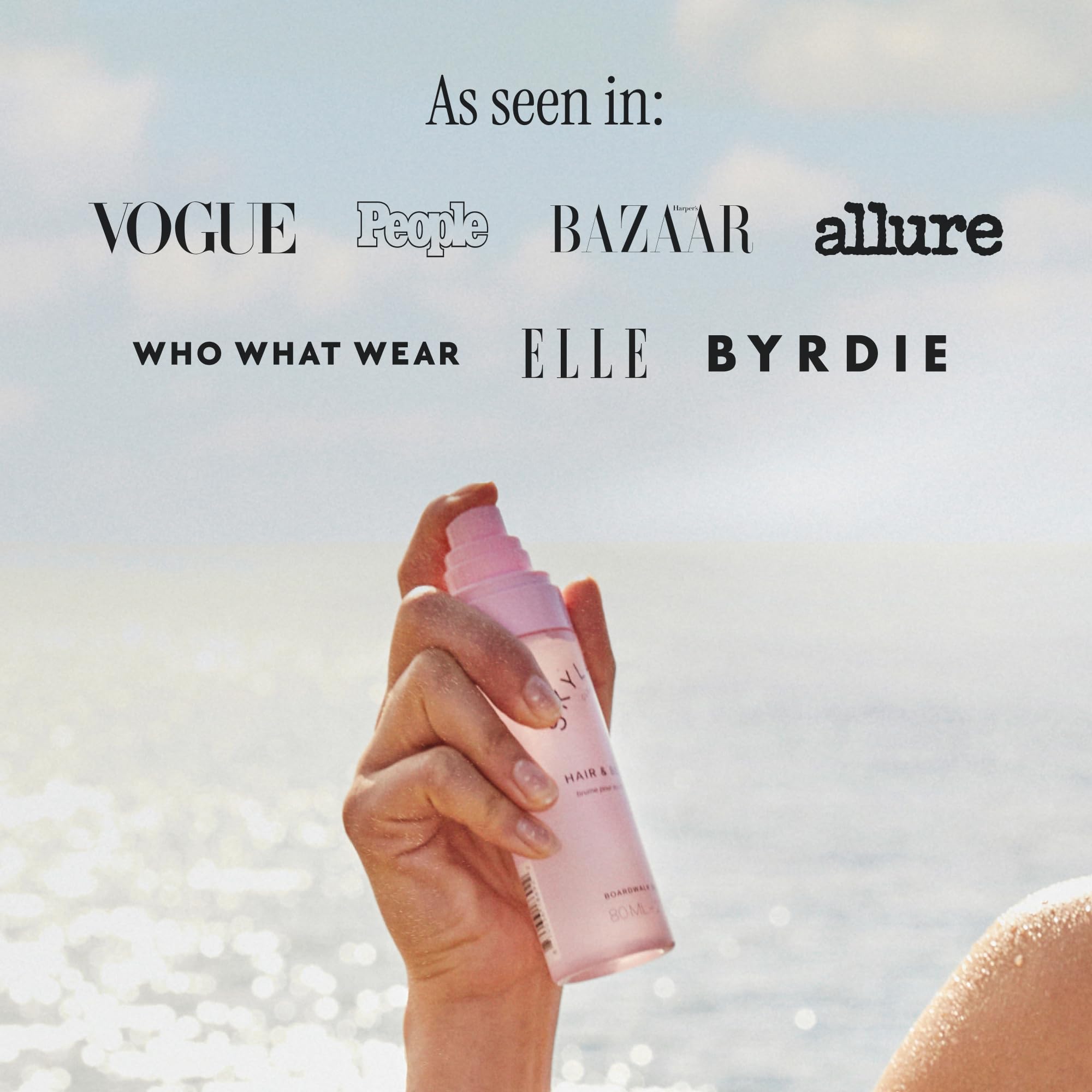 Skylar Boardwalk Delight travel-size 80 ml bottle in hand