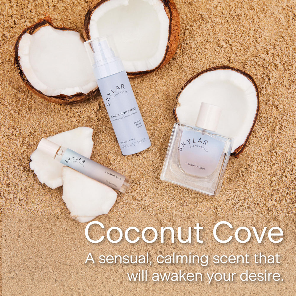 Skylar Coconut Cove fabrics spray for a light scent on clothing.