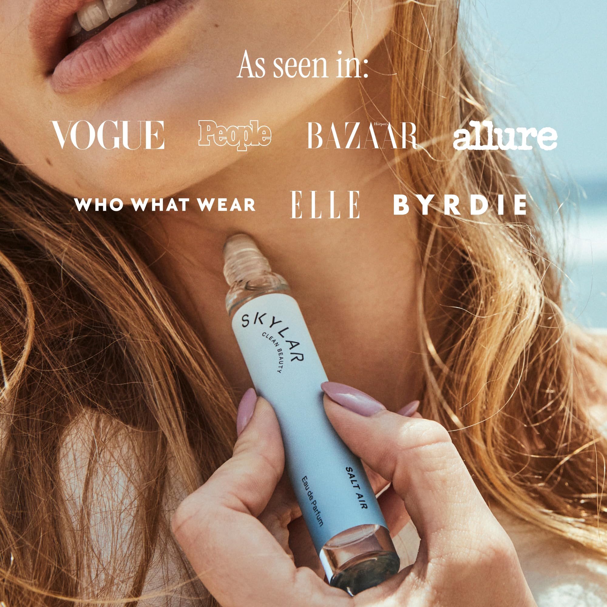 Skylar Salt Air lifestyle scene evokes coastal freshness for daily wear.