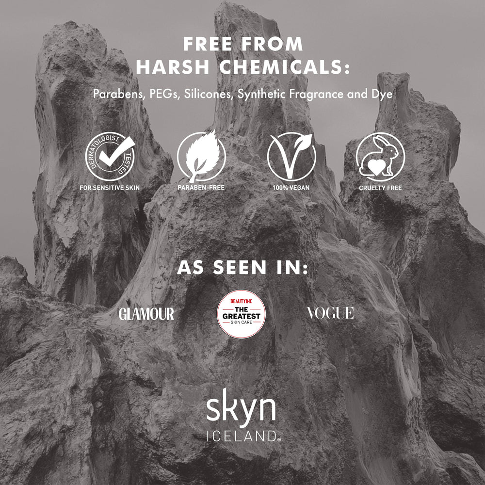 Fórmula vegana de Skyn Iceland para piel sensible.