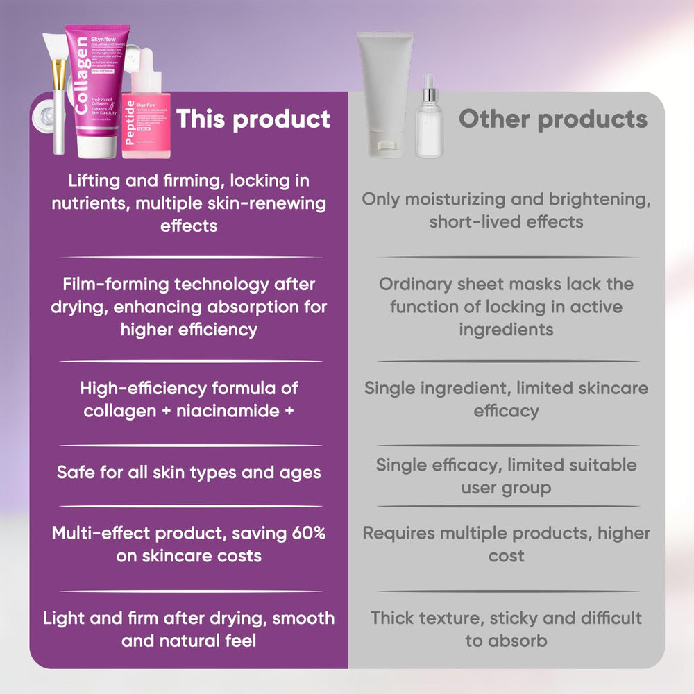 SKYNFLOW peeled-off mask revealing refreshed, clean skin after use