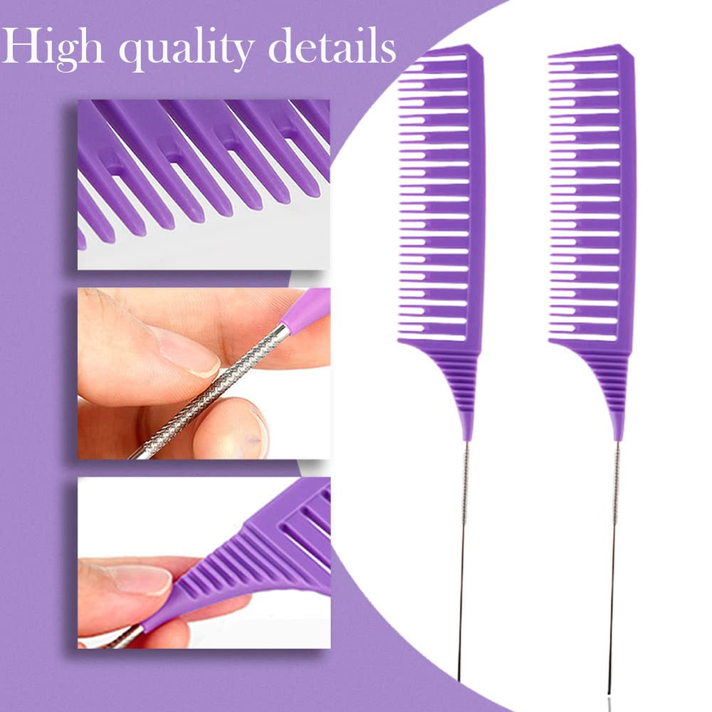 SKYPIA small-teeth dyeing comb for detailed parting on fine hair