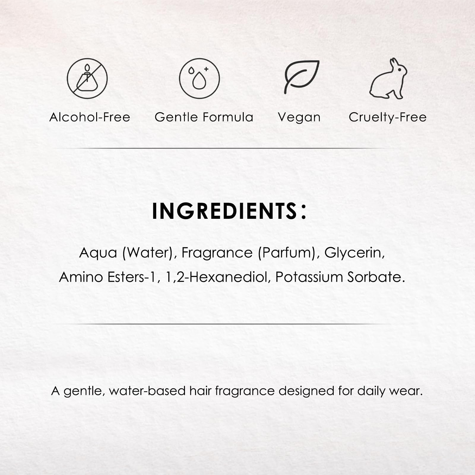 Slashome alcohol-free formula closeup highlights hair-friendly care