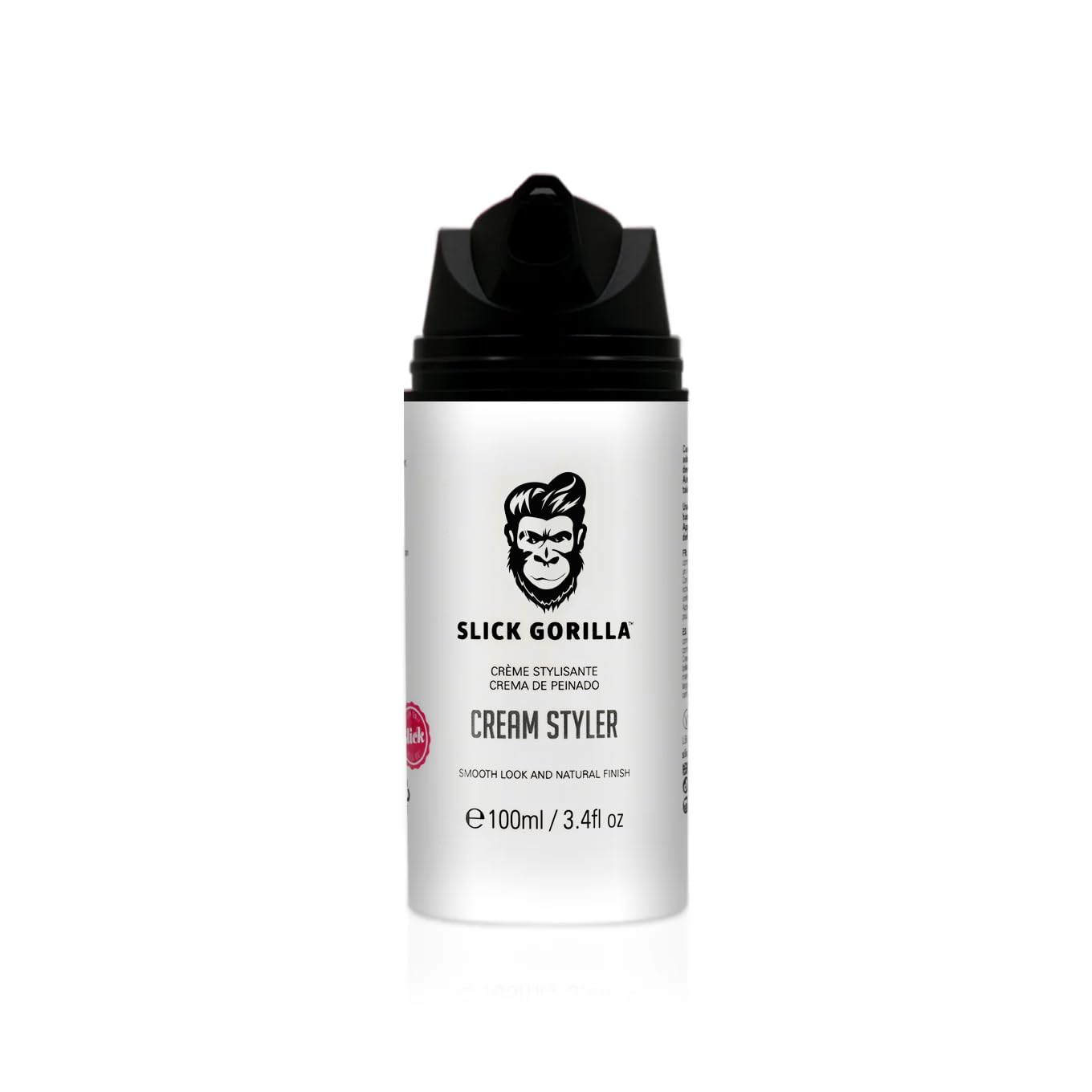 Slick Gorilla Cream Styler en mano, demostrando aplicación diaria
