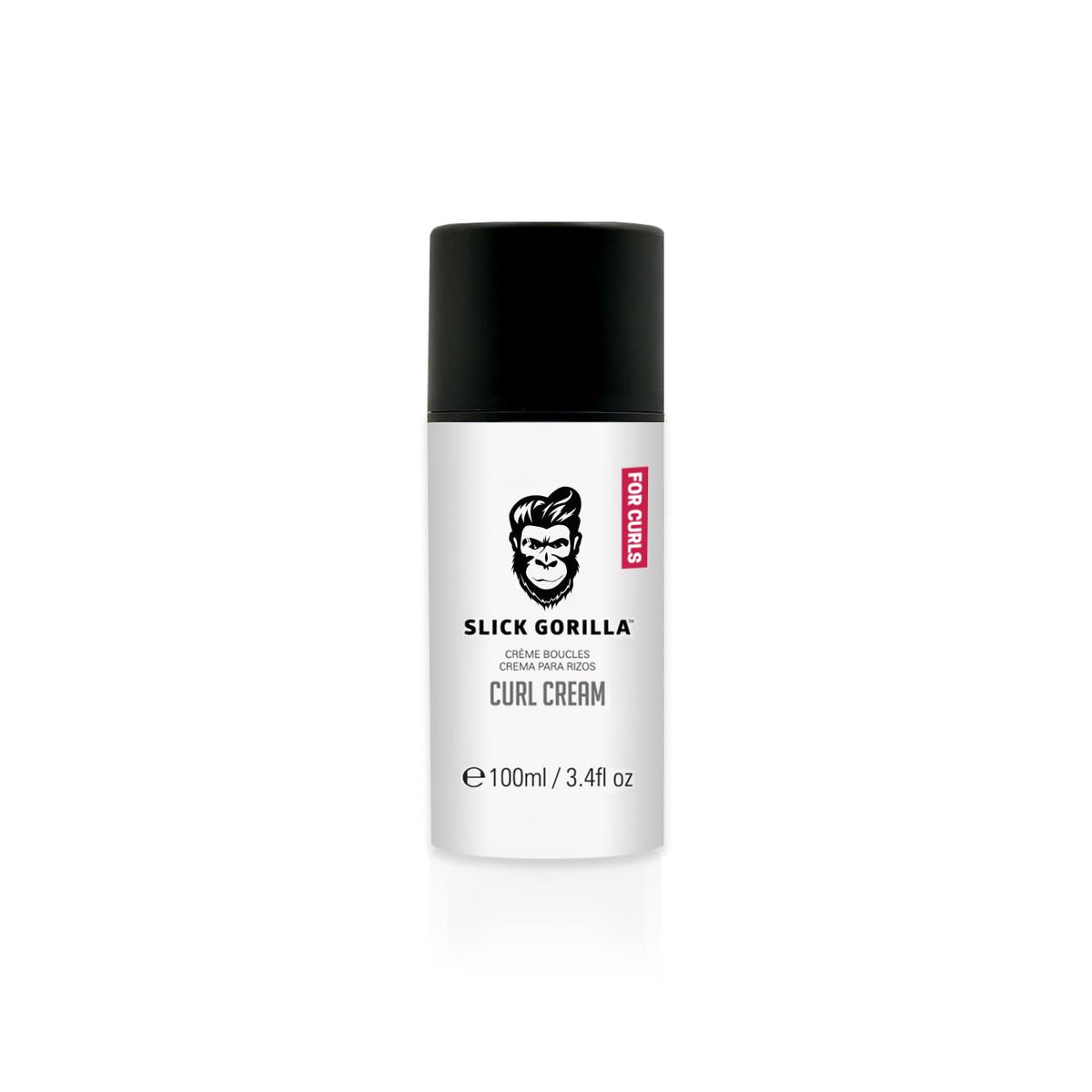 Slick Gorilla Crema Rizos, botella, definición suave y movimiento en rizos sin peso