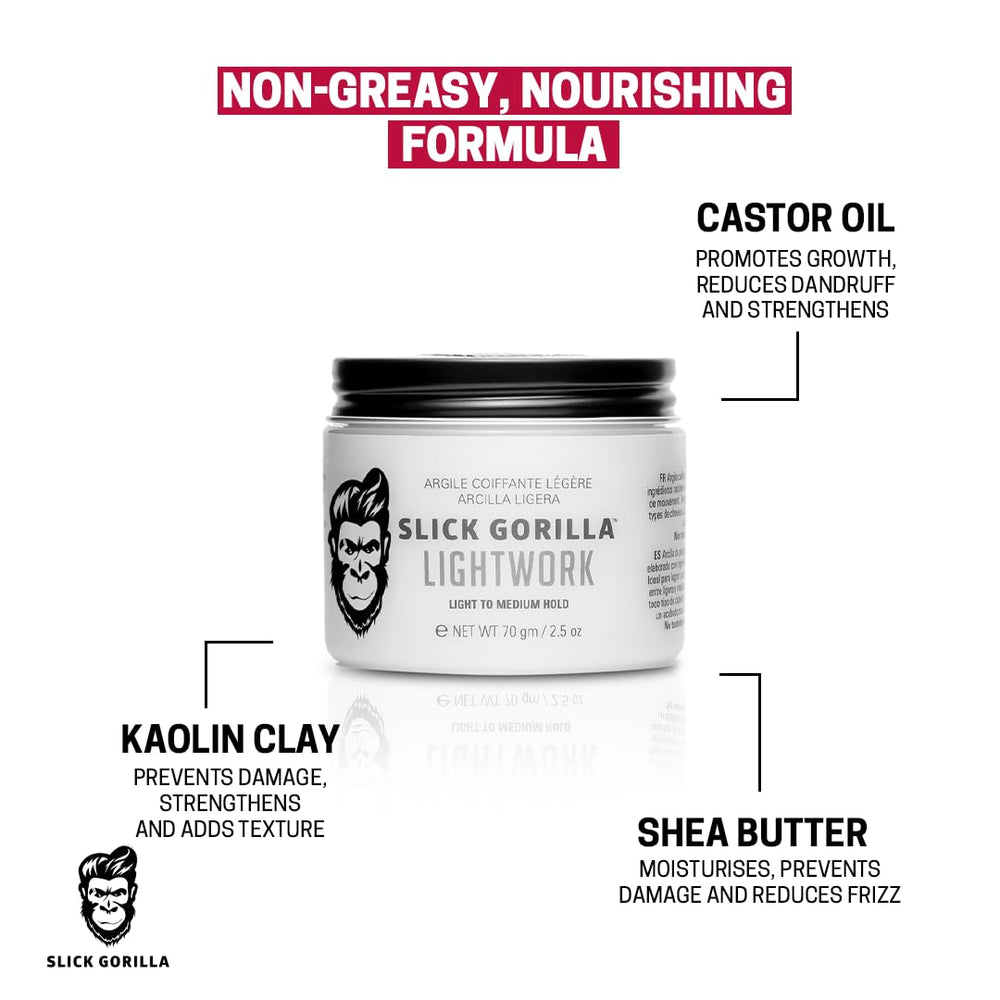 Slick Gorilla Lightwork daily-use styling for versatile looks.