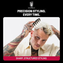 Slick Gorilla Texture Comb ergonomic handle offers comfortable styling.