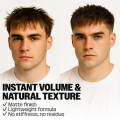 Slick Gorilla texture powder applying to hair for instant lift and separation.