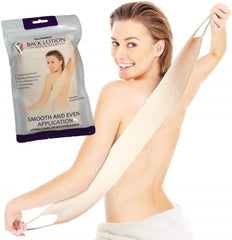 Slick Solutions aplicador de lociones para espalda con microfibra suave y cobertura uniforme.