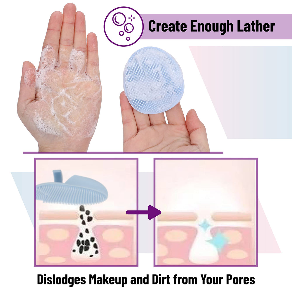 Slick Solutions travel-friendly silicone brush fits in a bag.