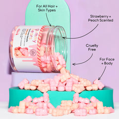 Sliick fruit-infused formula nourishes skin during waxing.