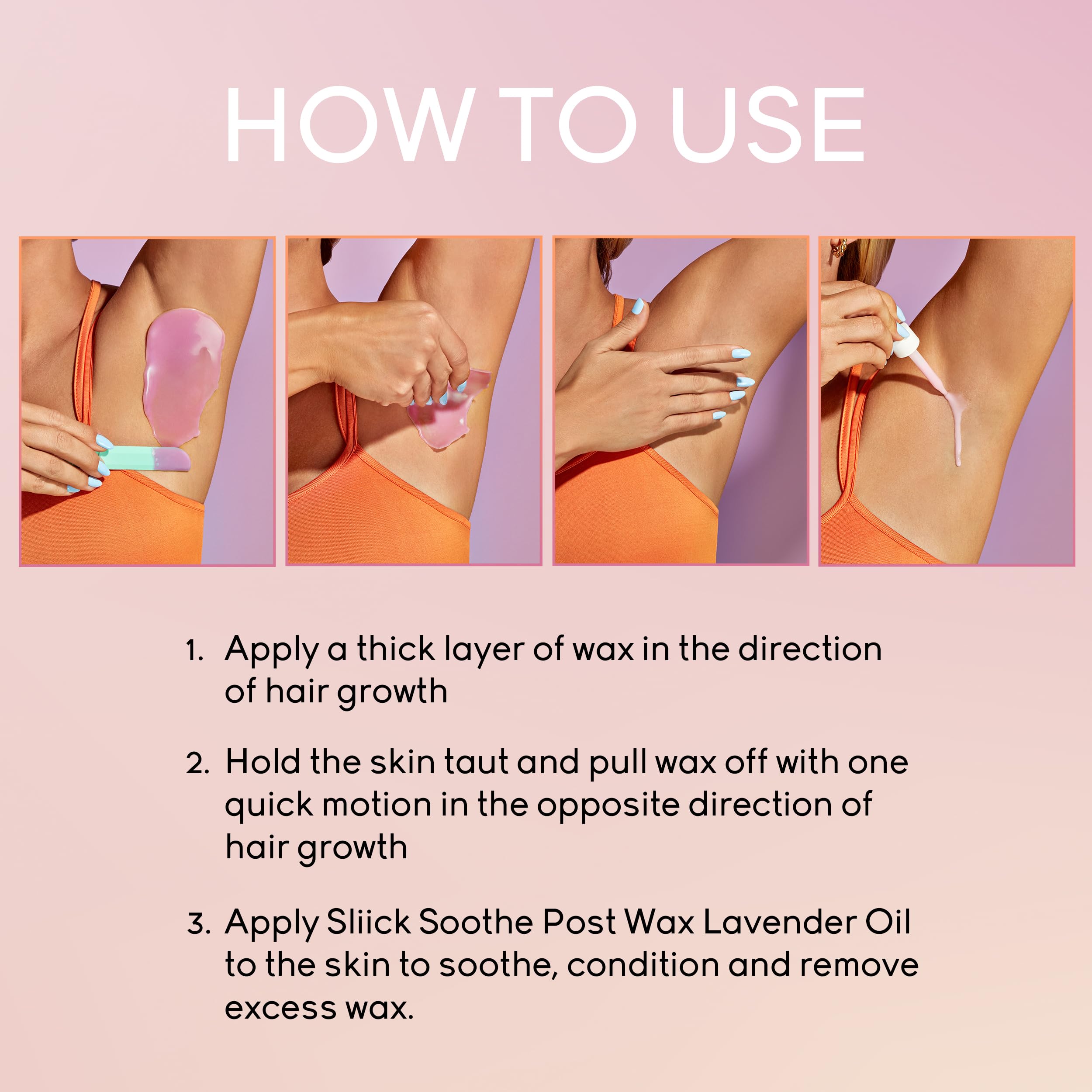 Sliick beads heat in microwave for spa-like home waxing.