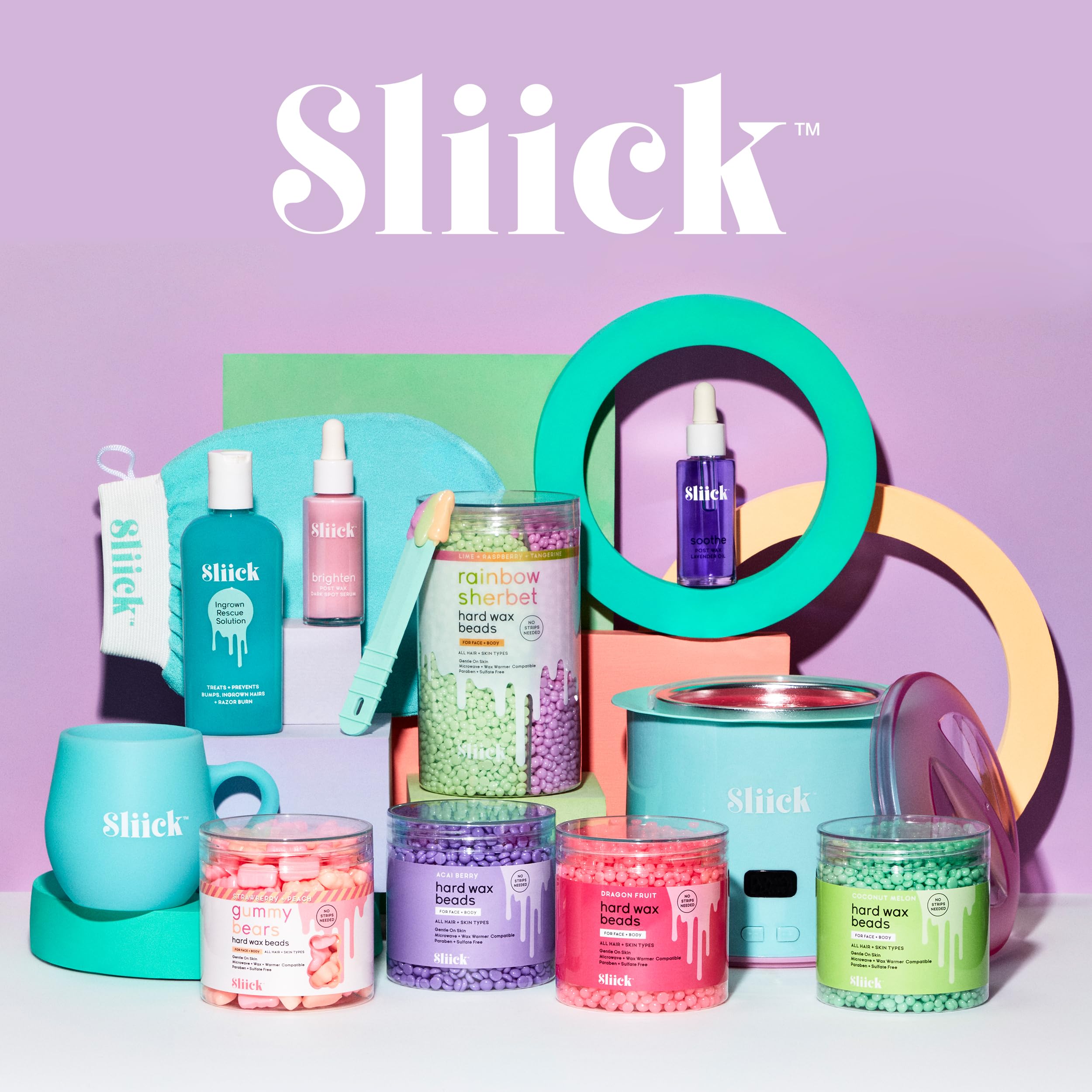 Sliick Soothe post-wax oil in bathroom setup for routine after-wax care