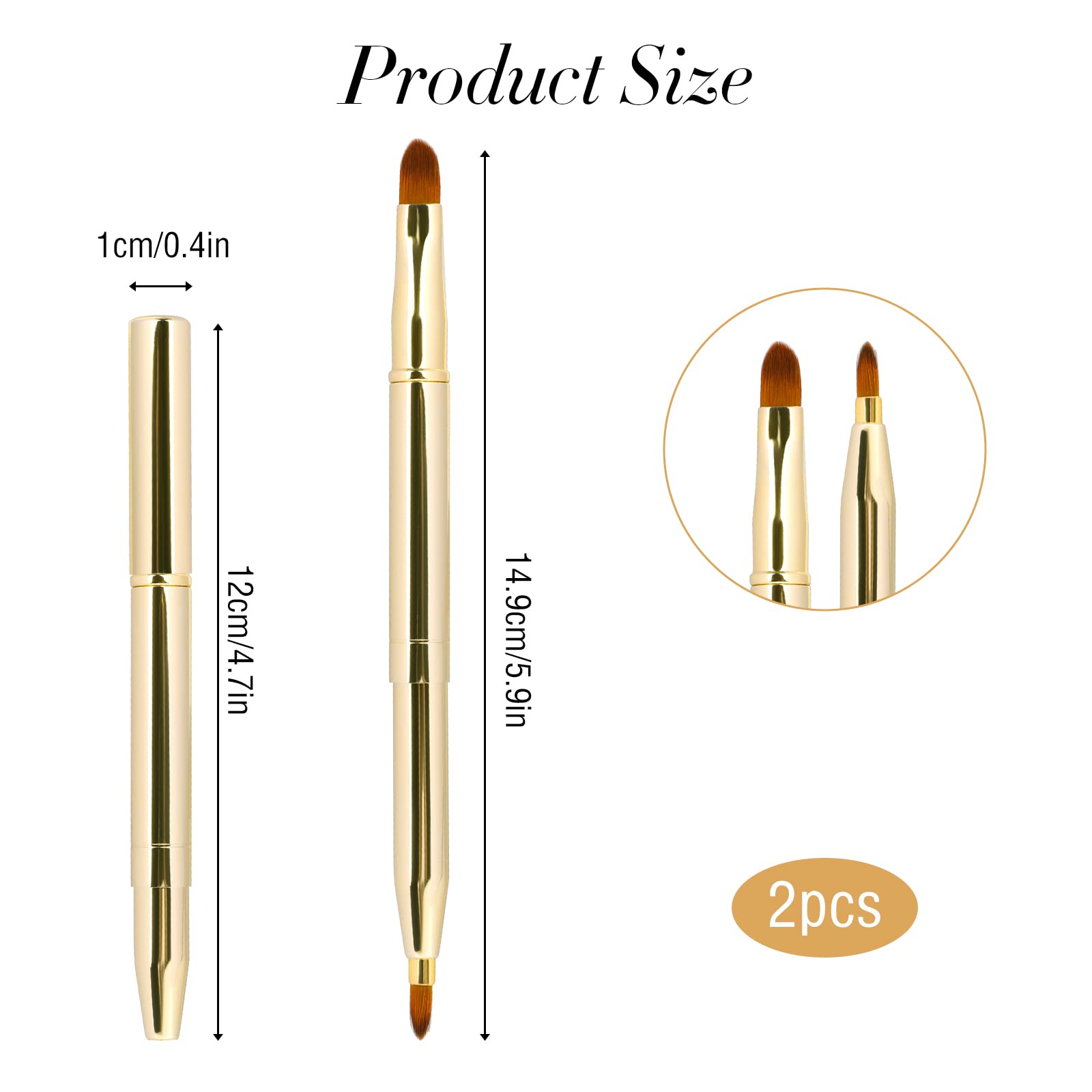 Sliverdew aluminum tube handle provides lightweight durability for daily makeup routines.