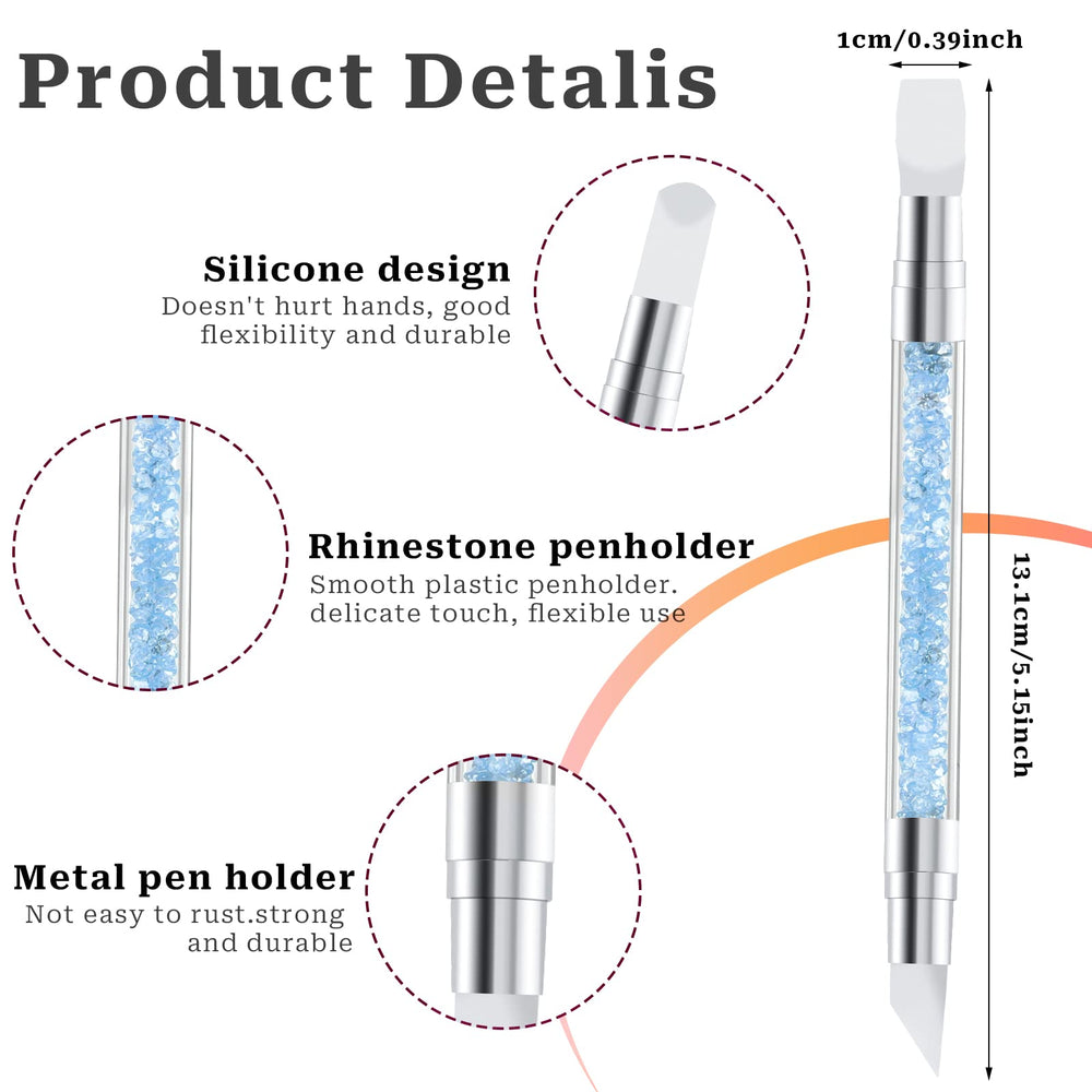 Sliverdew clear acrylic tube with crystal rhinestones for luxe detailing