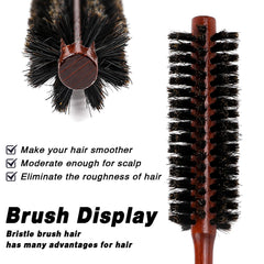 Sliverdew small brush detangles and smooths with gentle pressure