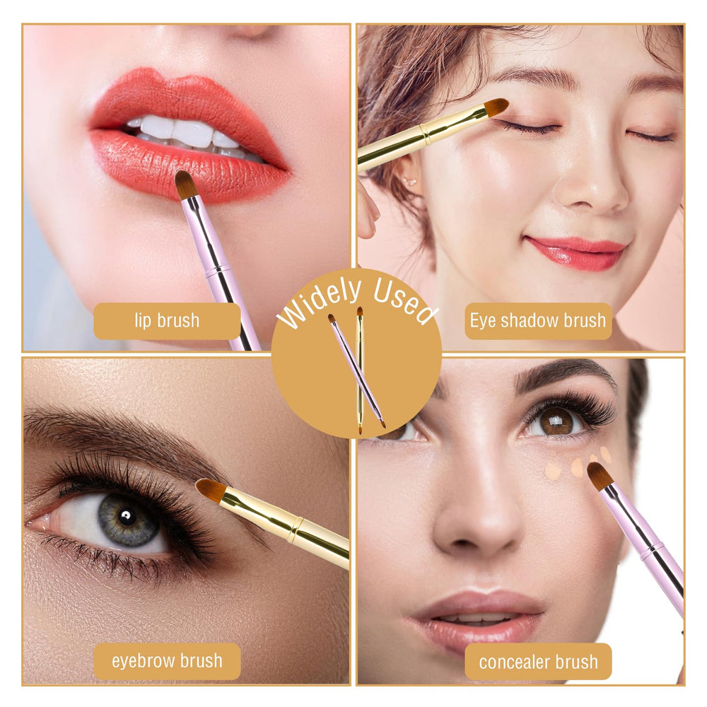 Sliverdew lip brush in use demonstrates easy lipstick and gloss application.