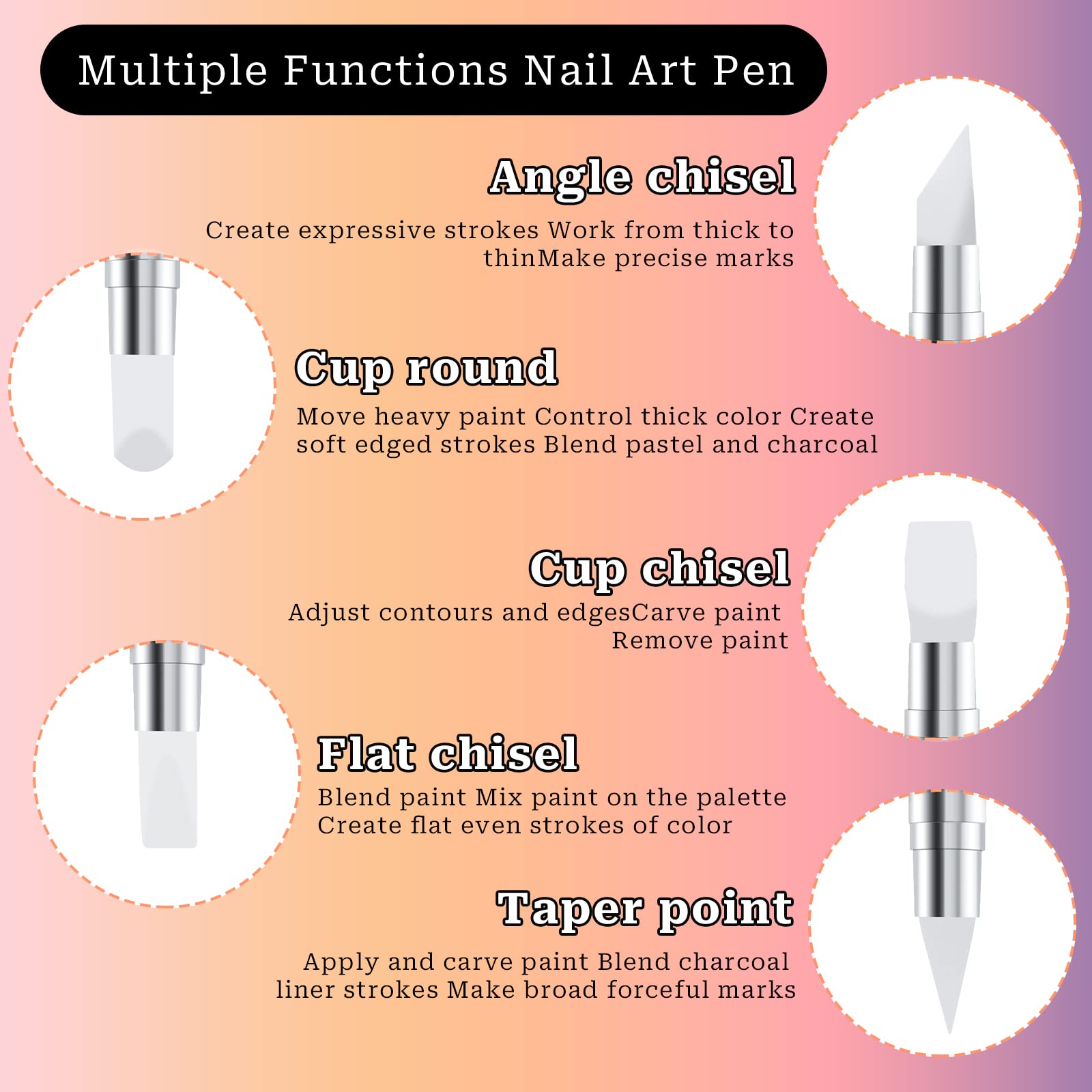 Sliverdew silicone head tip is durable and easy to clean for repeated use