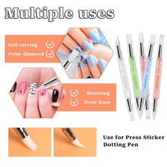 Sliverdew silver metal handle provides comfortable grip for precise art