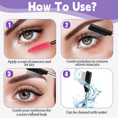 Sliverdew steel-pin eyebrow comb kit for reliable grooming and detangling.