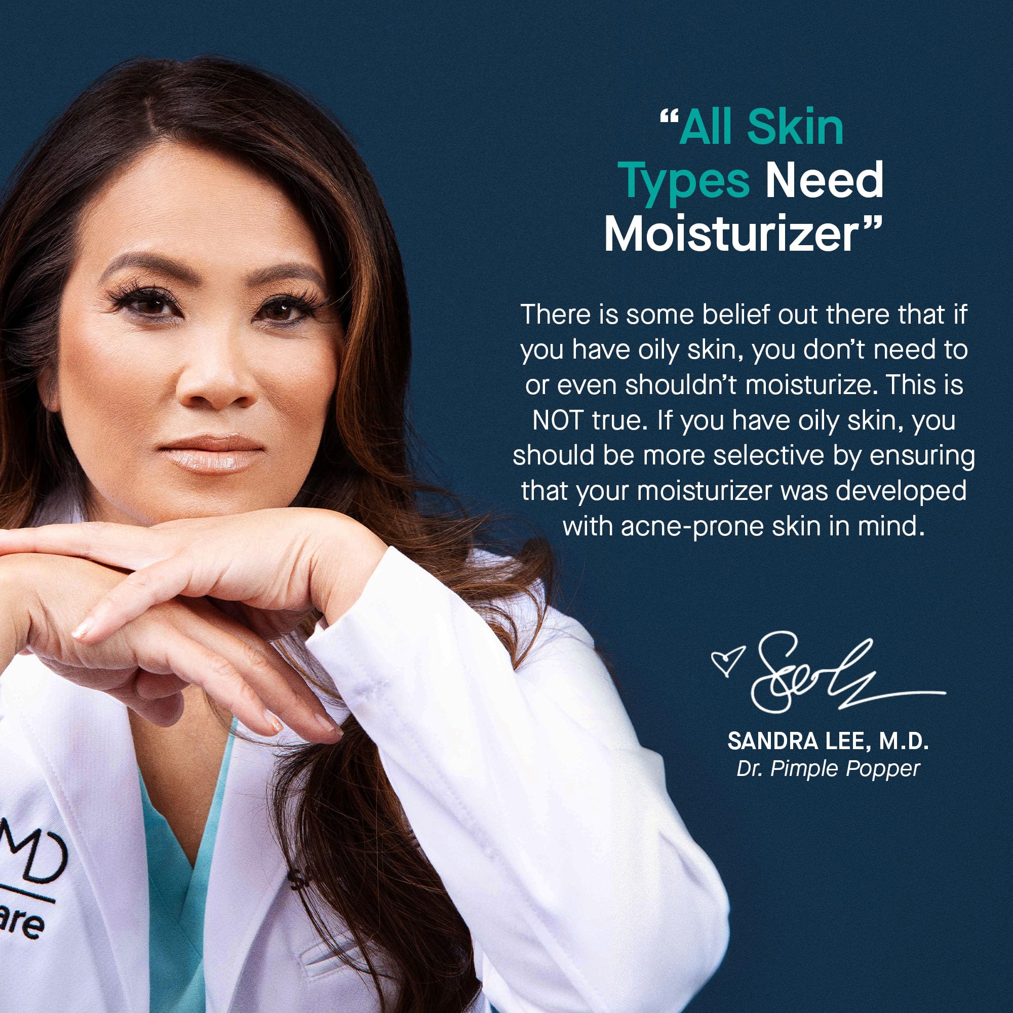 SLMD Hyaluronic Acid Face Moisturizer on shelf for daily routine.