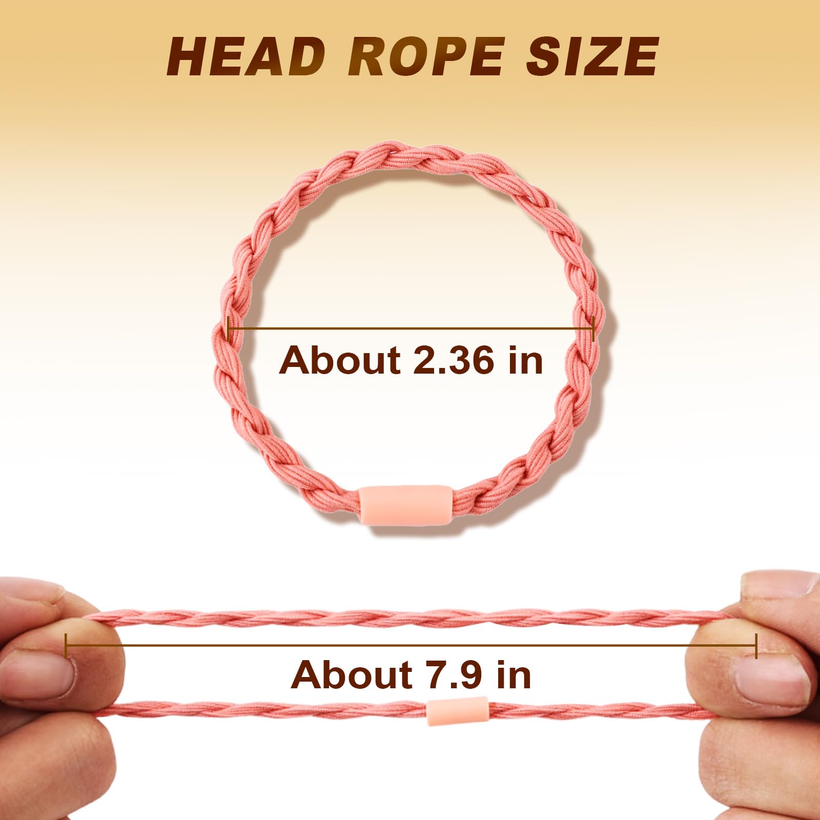 Lazos SLNZAPTY duraderos para pelo boho, útiles para trenzas y colas de caballo.