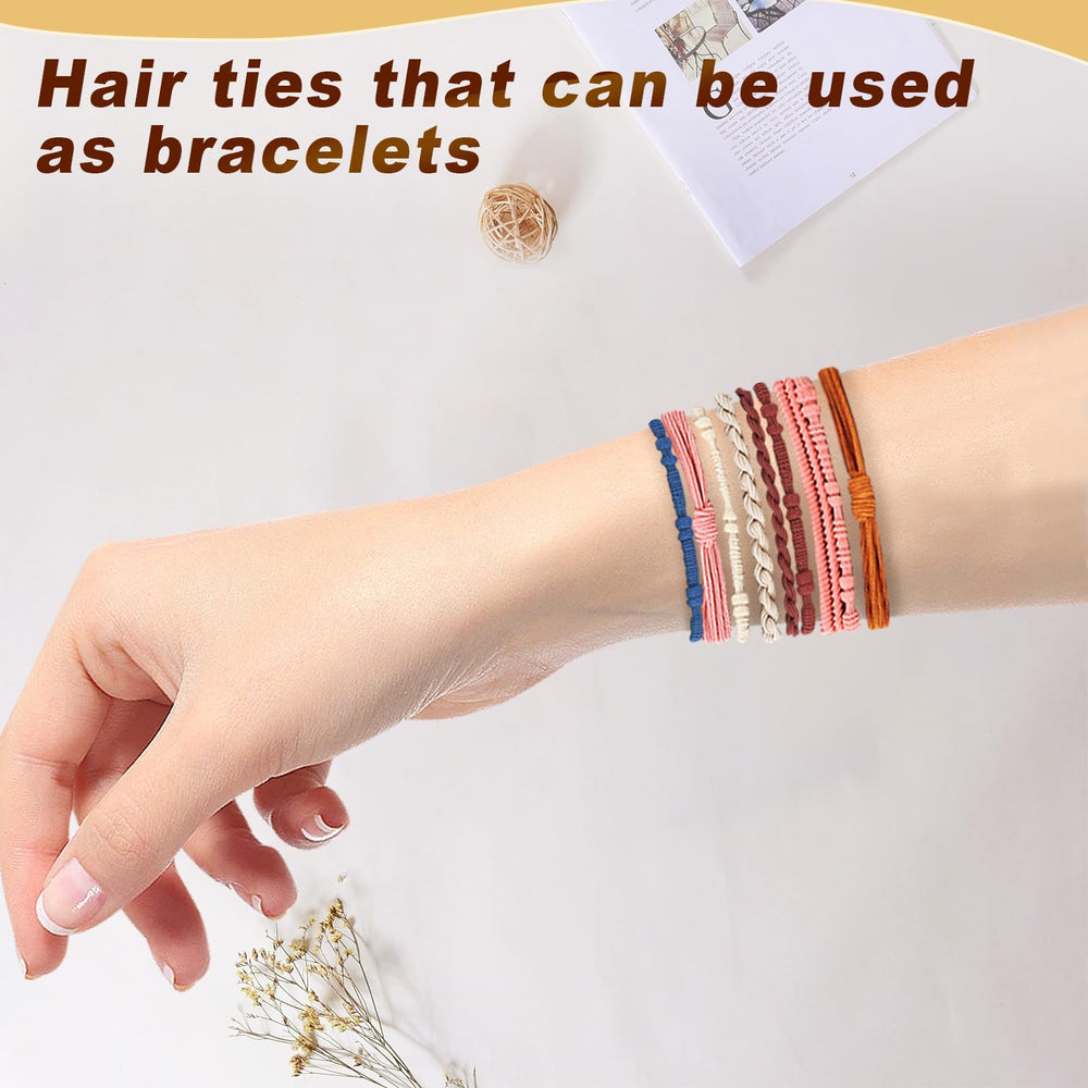Pulseras-lazo SLNZAPTY para pelo, accesorio boho cómodo para uso diario.