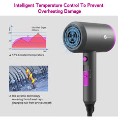 Slopehill hair dryer advanced heat settings for customizable styling options.