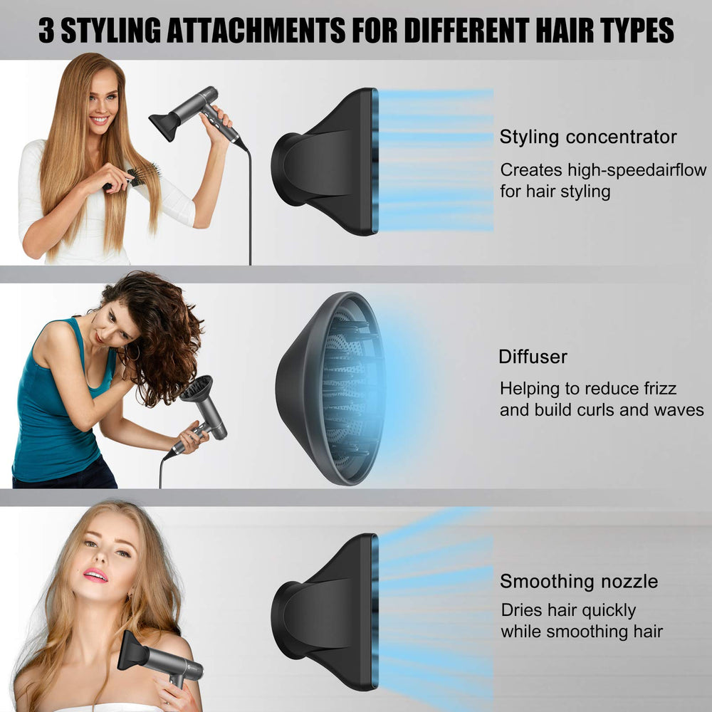 Slopehill hair dryer features a balanced ergonomic handle for comfortable use.