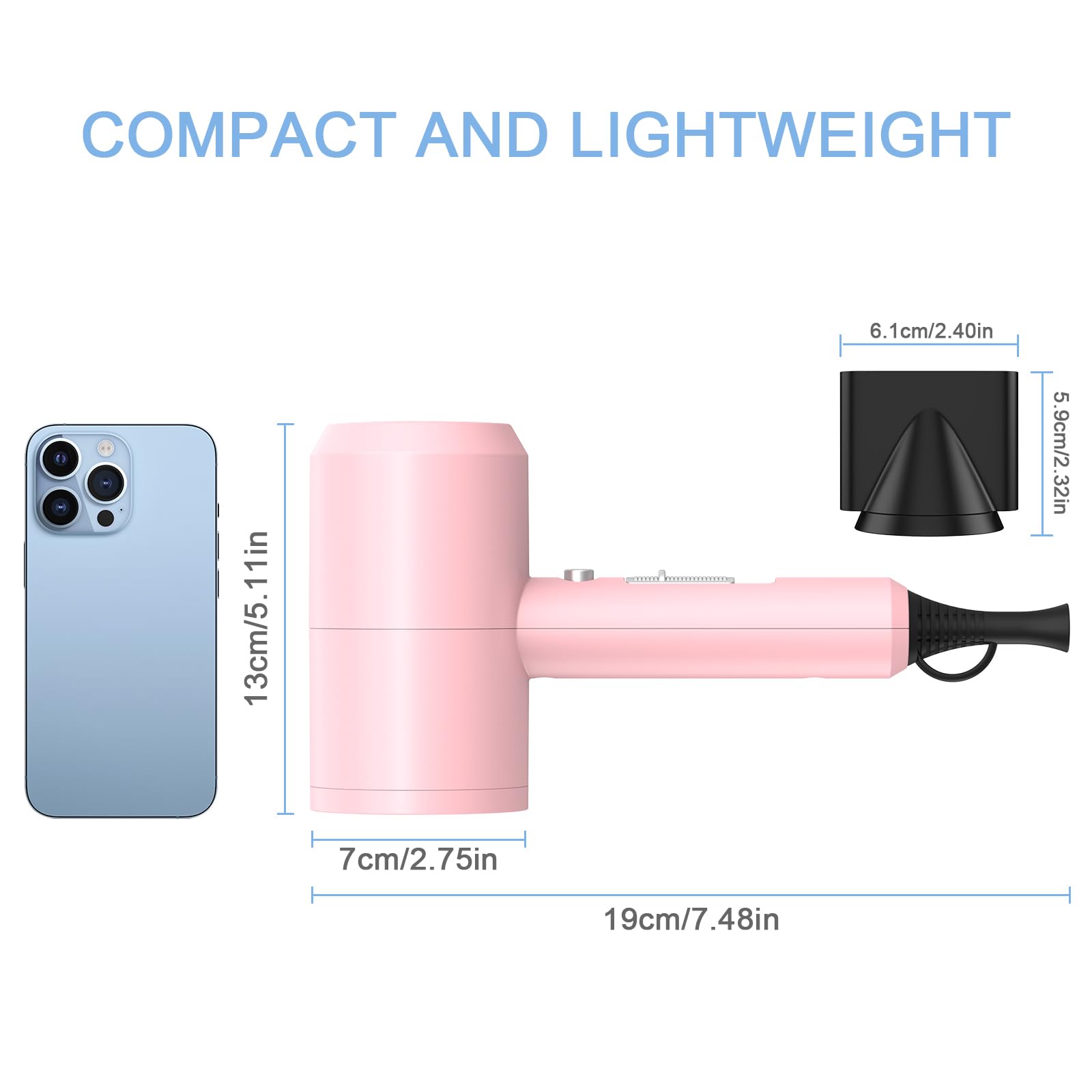 Slopehill hair dryer pink cooling shot button for quick finishing touch.