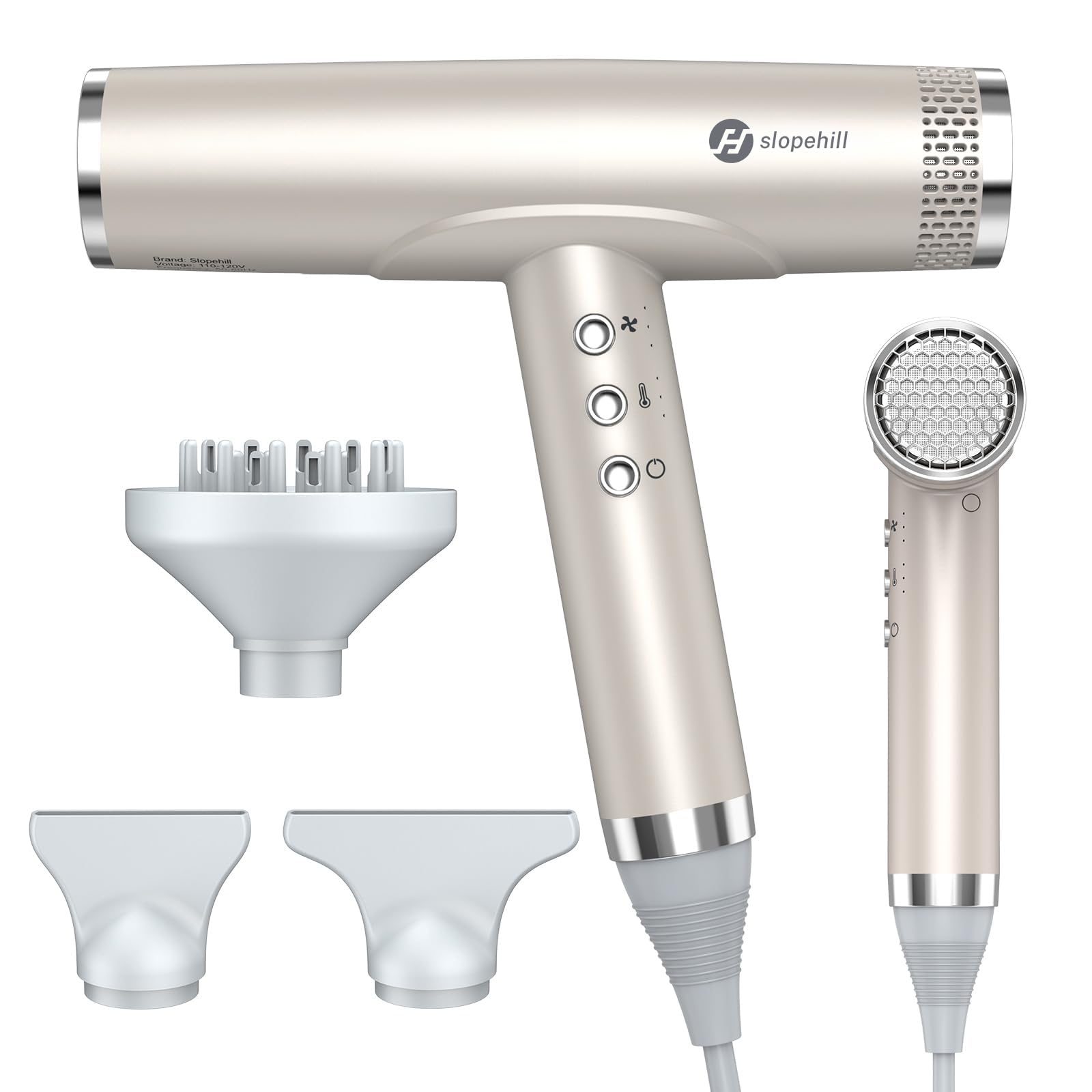 Slopehill professional hair dryer with diffuser offering fast, salon-like drying at home