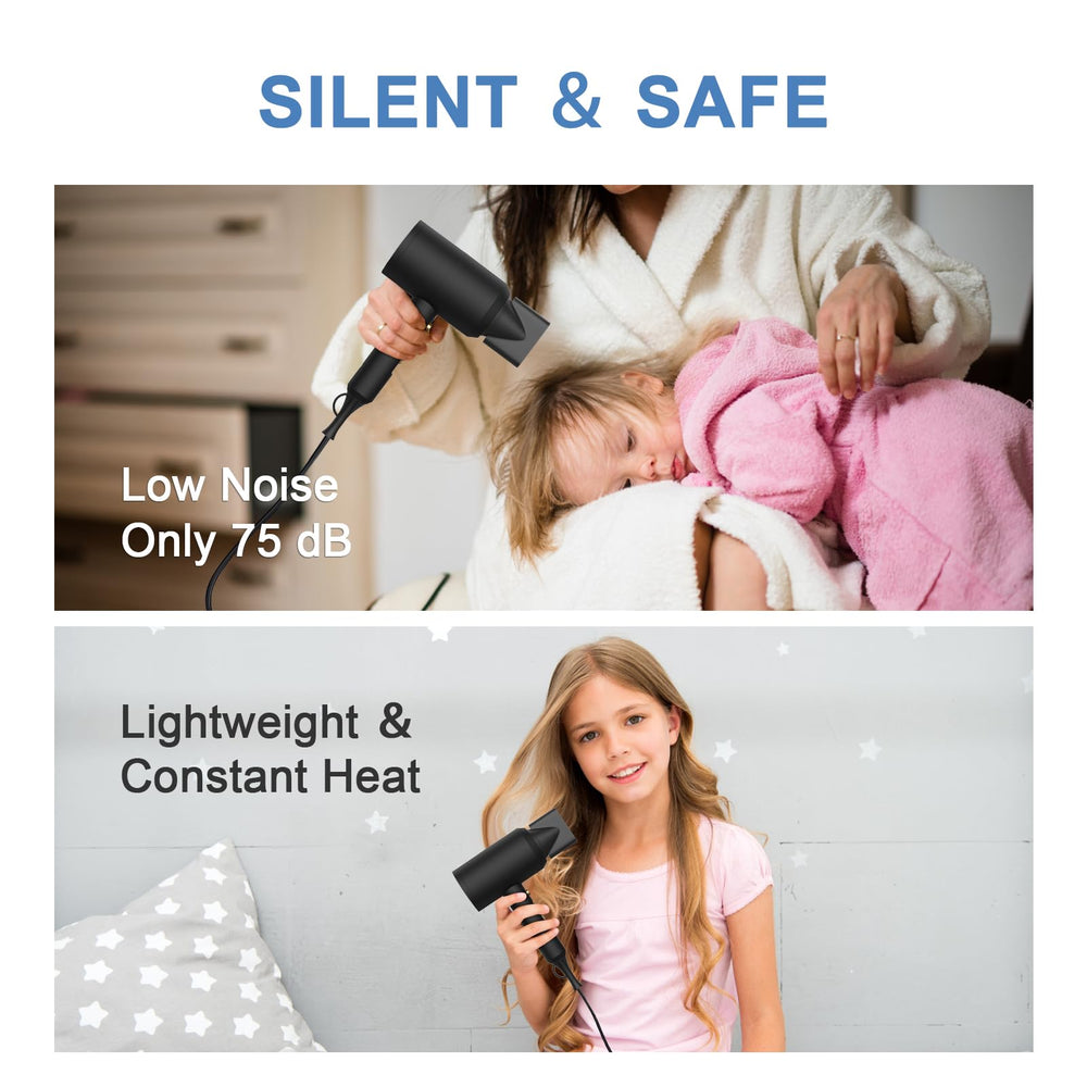 Slopehill professional ionic hair dryer offers reliable performance for home and travel.