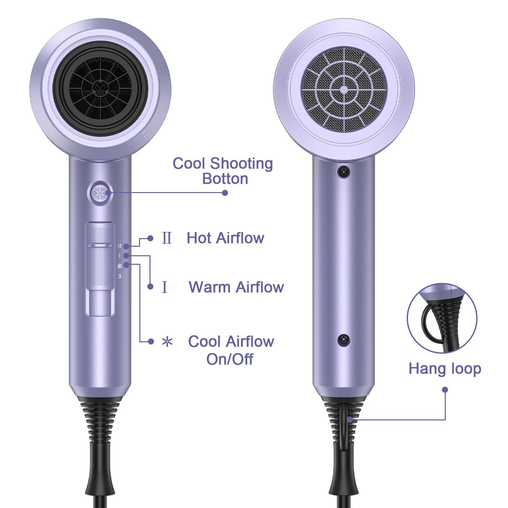 Slopehill ionic hair dryer in use delivering smooth, quick drying