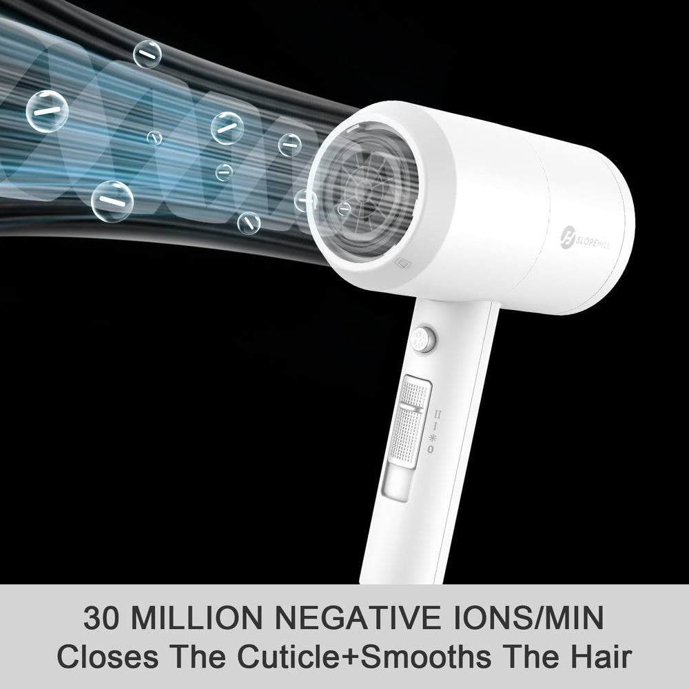 Slopehill Professional Ionic Hair Dryer motor showcases high rpm for faster drying.