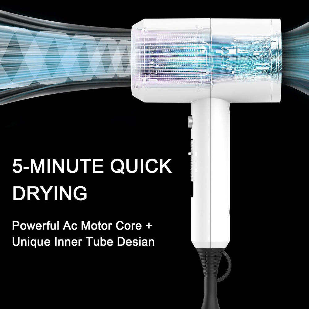 Slopehill Professional Ionic Hair Dryer rear control dial for adjustable heat settings.