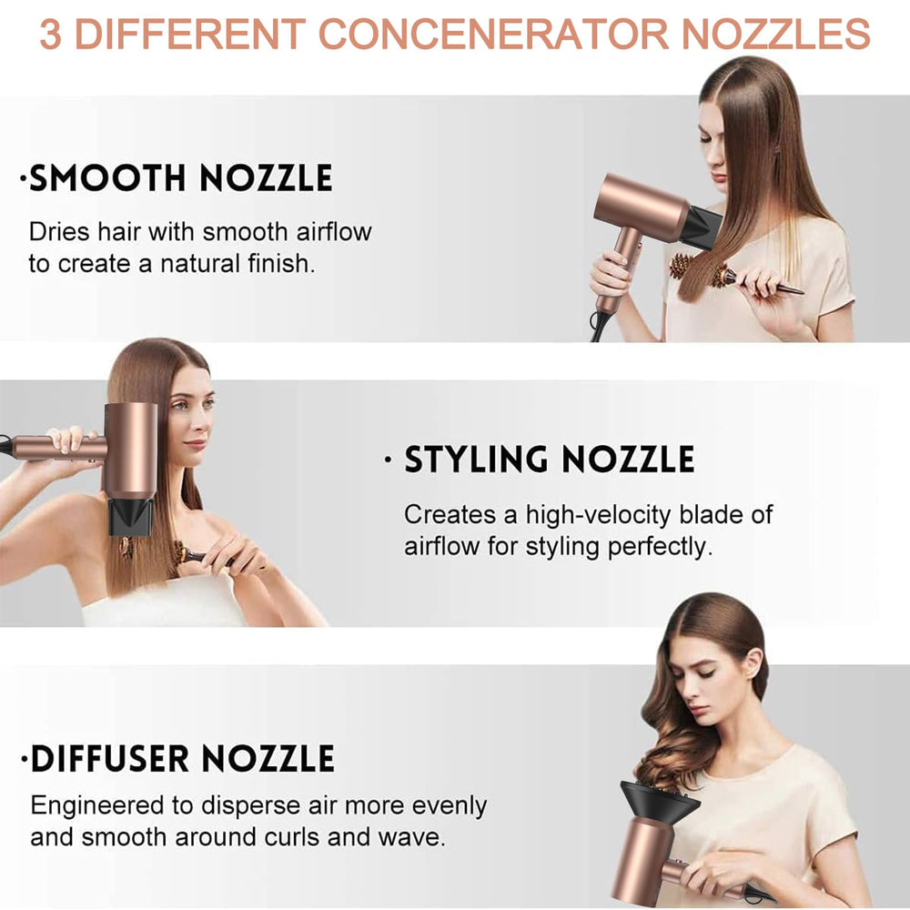 Slopehill dryer with concentrator nozzles allows precise styling and smooth finishes.