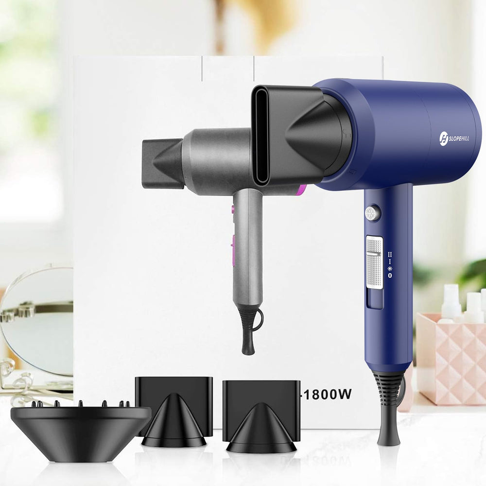 Slopehill travel-friendly hair dryer with compact packaging for on-the-go use.