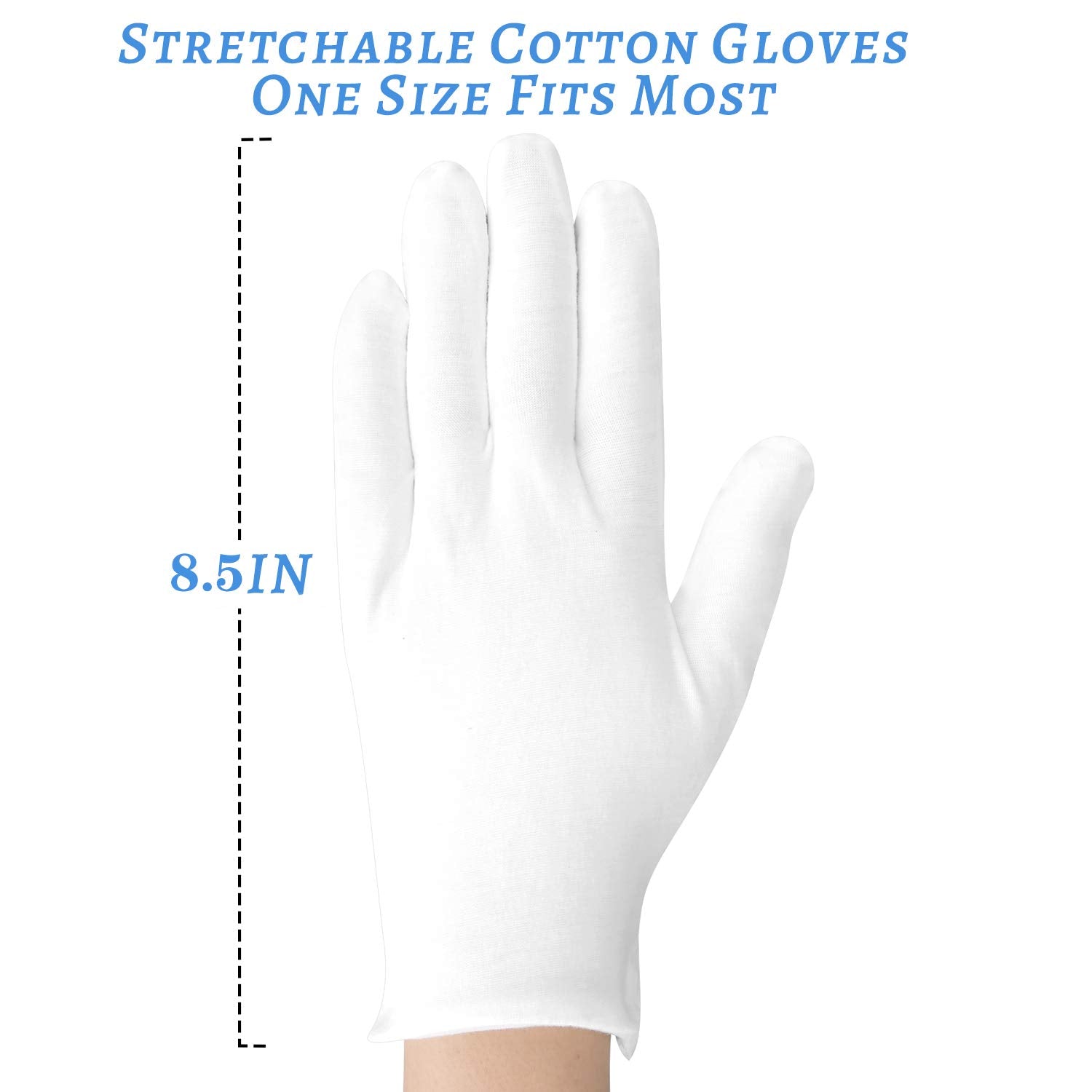 SLWJAXGT guantes de algodón blancos para inspección de joyas y monedas evitando marcas