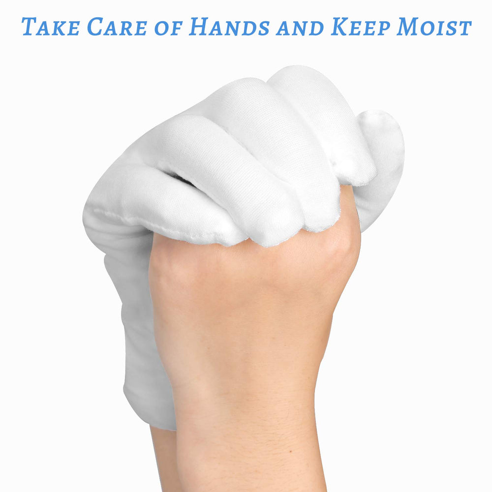 SLWJAXGT guantes de algodón blancos para manejo de objetos delicados sin dejar huellas