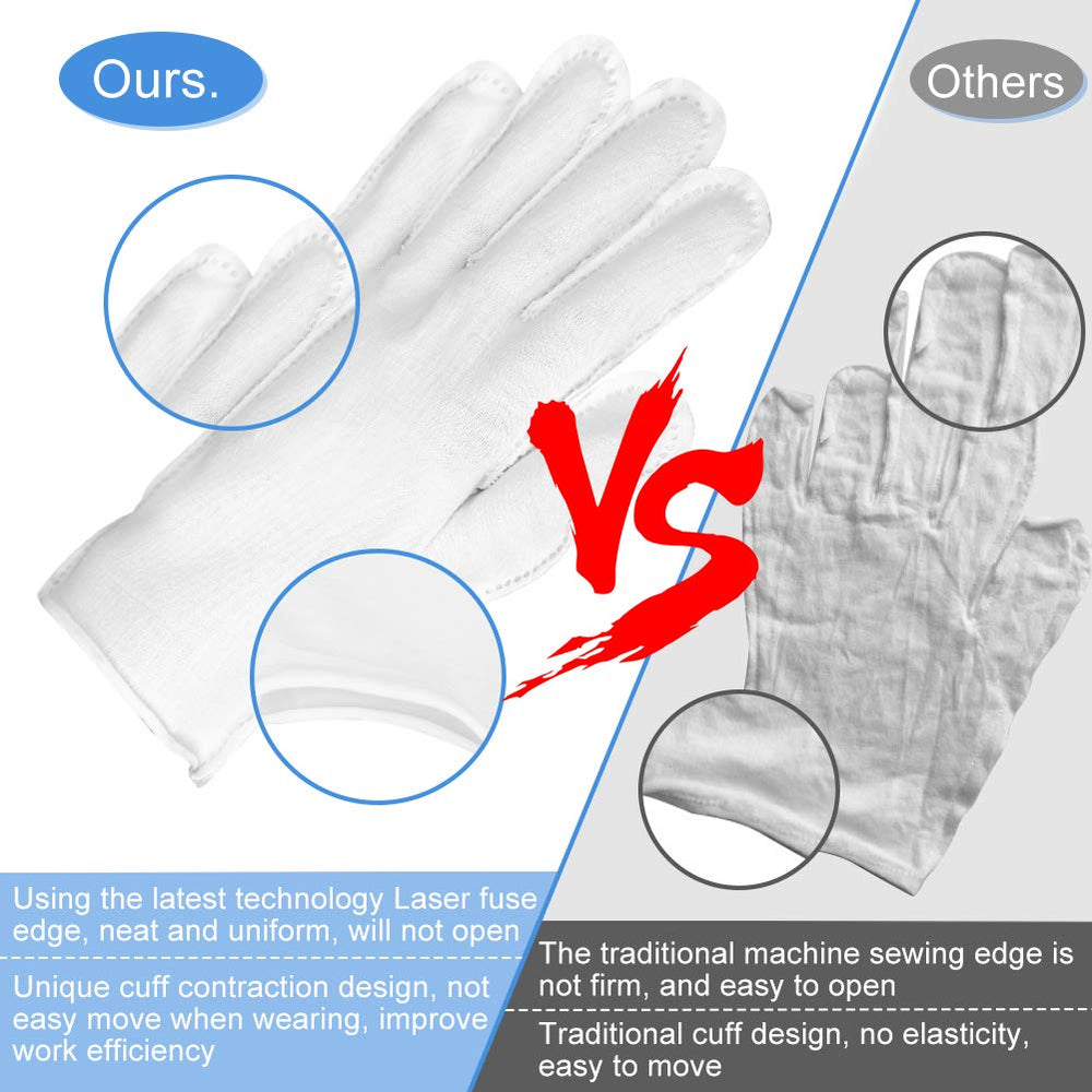 SLWJAXGT guantes de algodón blancos para disfraces y eventos con estilo