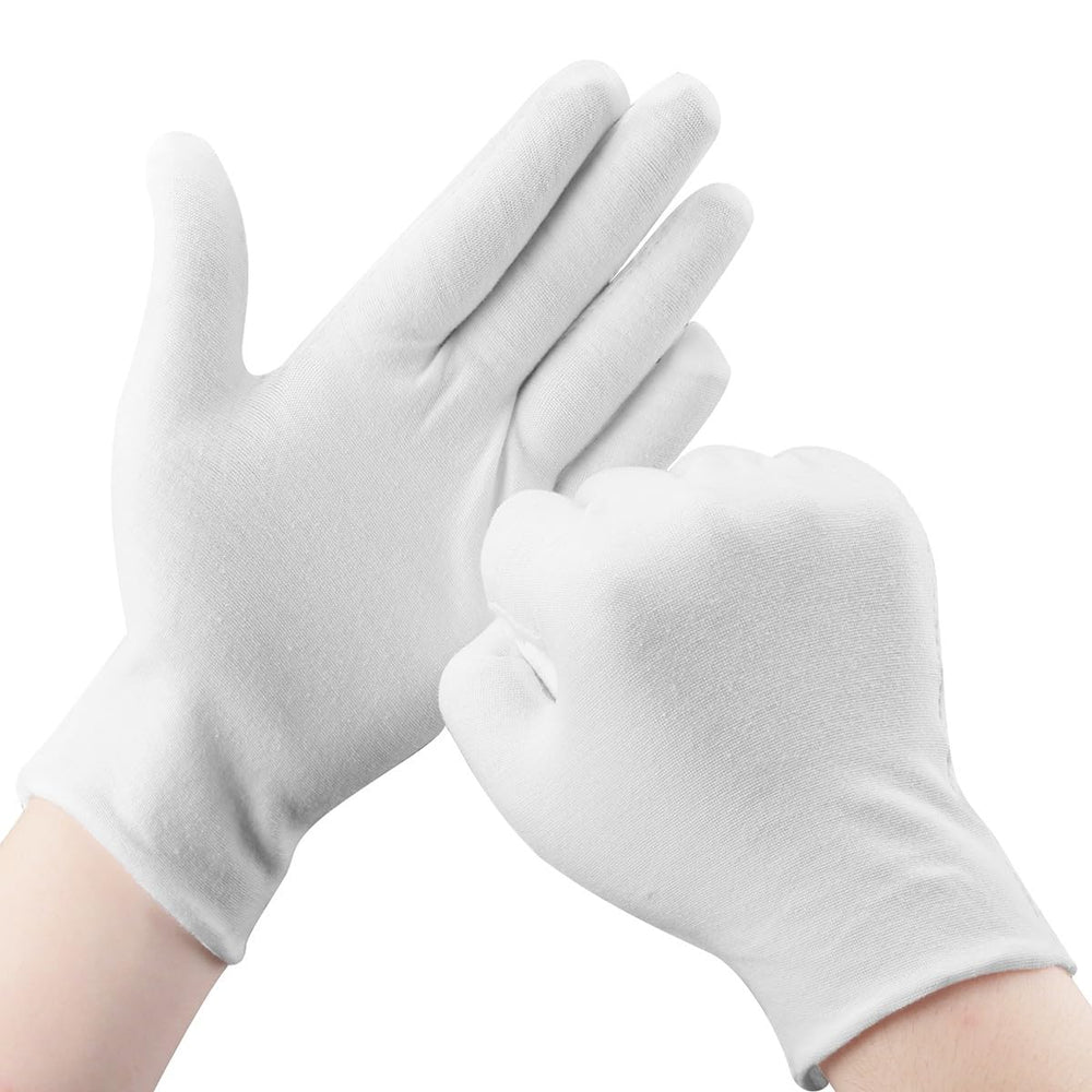 SLWJAXGT guantes de algodón blancos para uso nocturno y cuidado de la piel