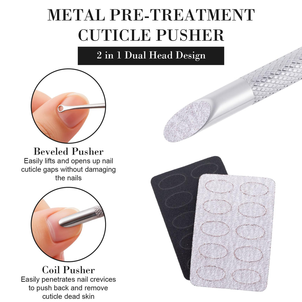 SmallCat cuticle pusher stainless steel body for durability
