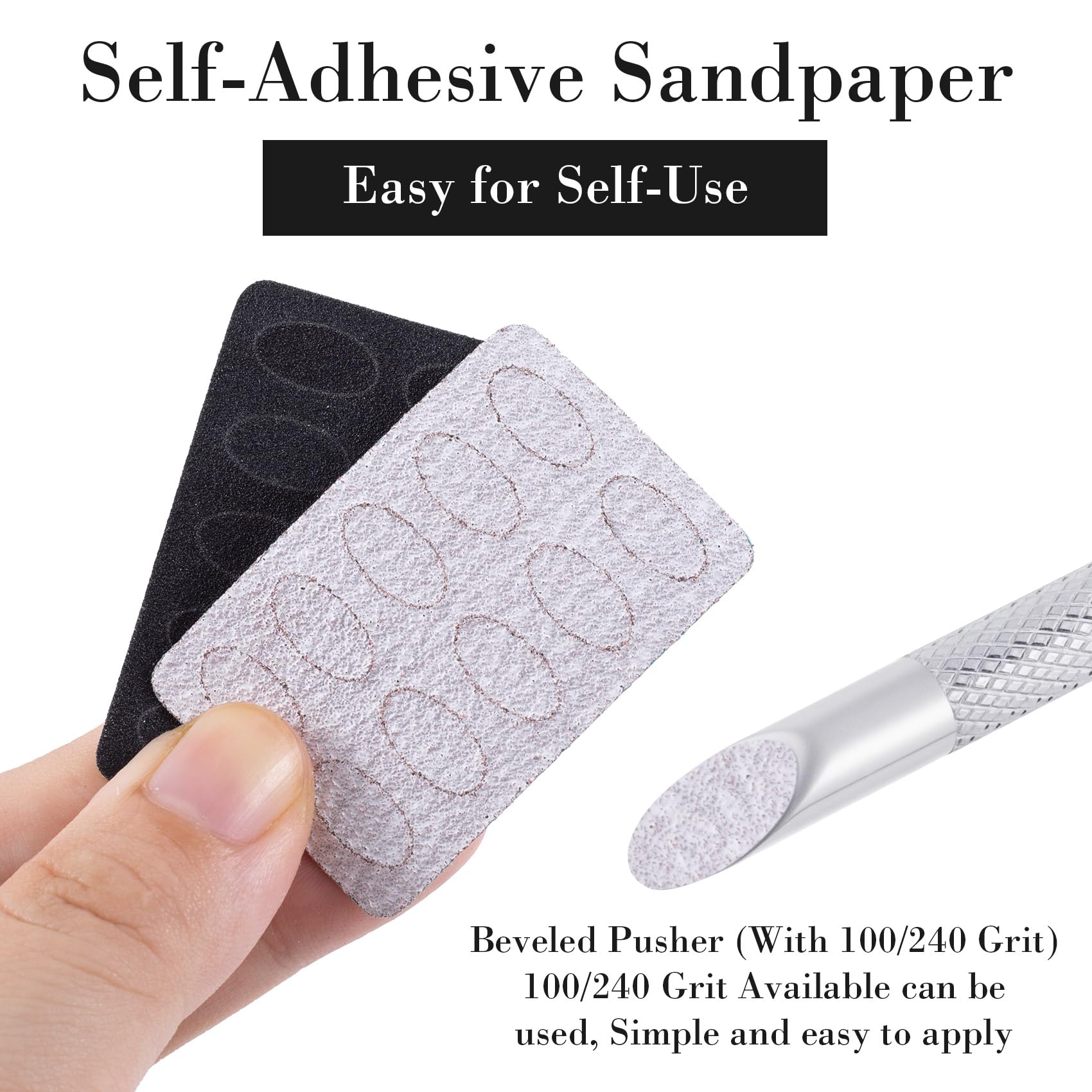SmallCat black 240-grit files pack for refining edges