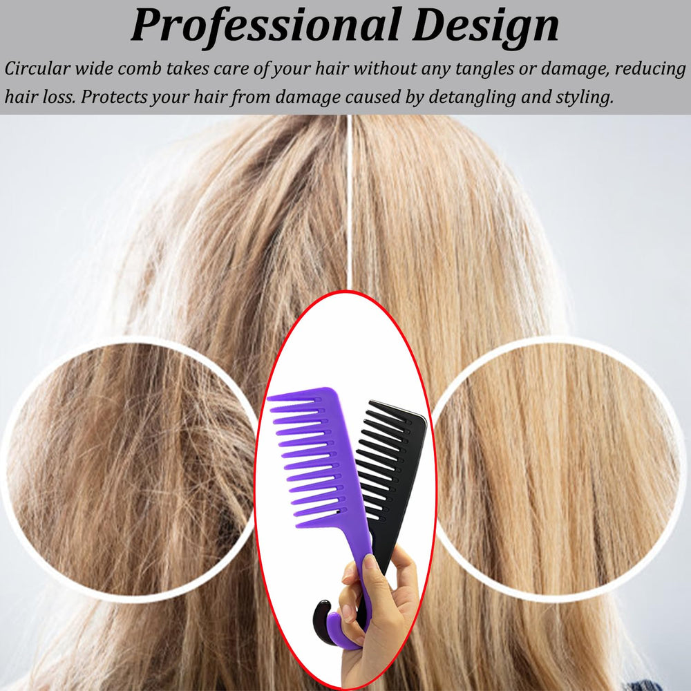SmaringWing anti-static plastic comb to reduce frizz while detangling