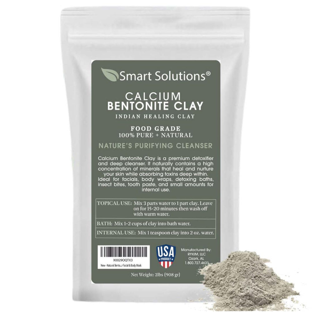 SMART SOLUTIONS Arcilla Bentonita Calcio 2 lb en empaque práctico para uso externo