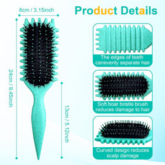 SMARTBEST Candy Brush curl-defining brush shaping and separating curls.